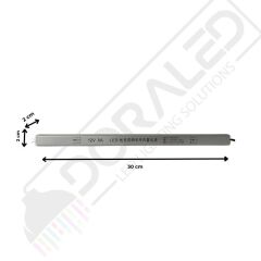 Ultra slim ince parmak led adaptör 12 volt 5 amper 60 watt (30x2x2cm)