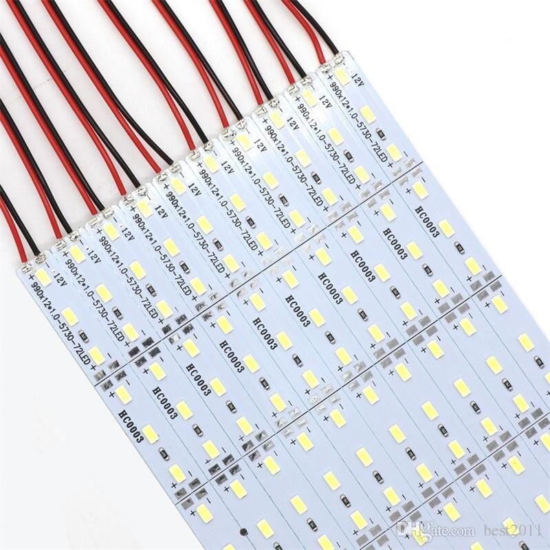 12 Volt BANTLI 5730 Ledli Led Bar Alüminyum Çubuk Led 72 Ledli Beyaz 6000-6500K
