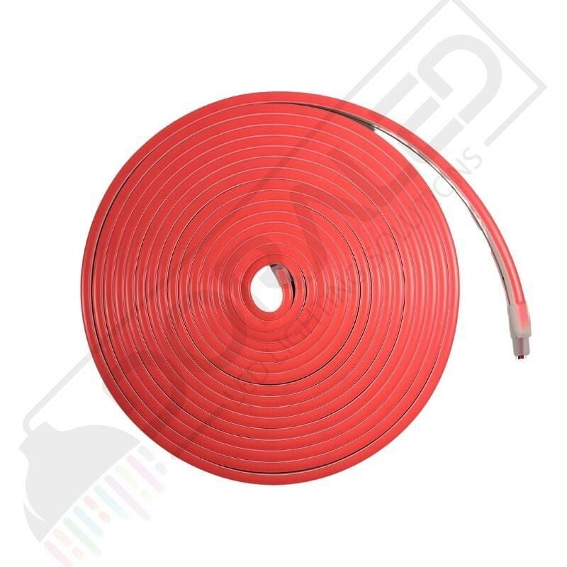 12 Volt 6x12mm Pembe Esnek Neon Led 5 Metre (1 cm'de Kesilebilir.)