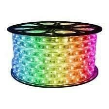 220 Volt Şerit Led 220V Kırmızı 25 Metre 3Çipli Silikonlu(Fiş Dahil)(25M)