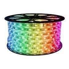 220 Volt Şerit Led 220V Kırmızı 50 Metre 3Çipli Silikonlu(Fiş Dahil)(50M)