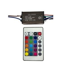 RGB WALLWASHER DRİVER 9-12X1W IR KUMANDALI