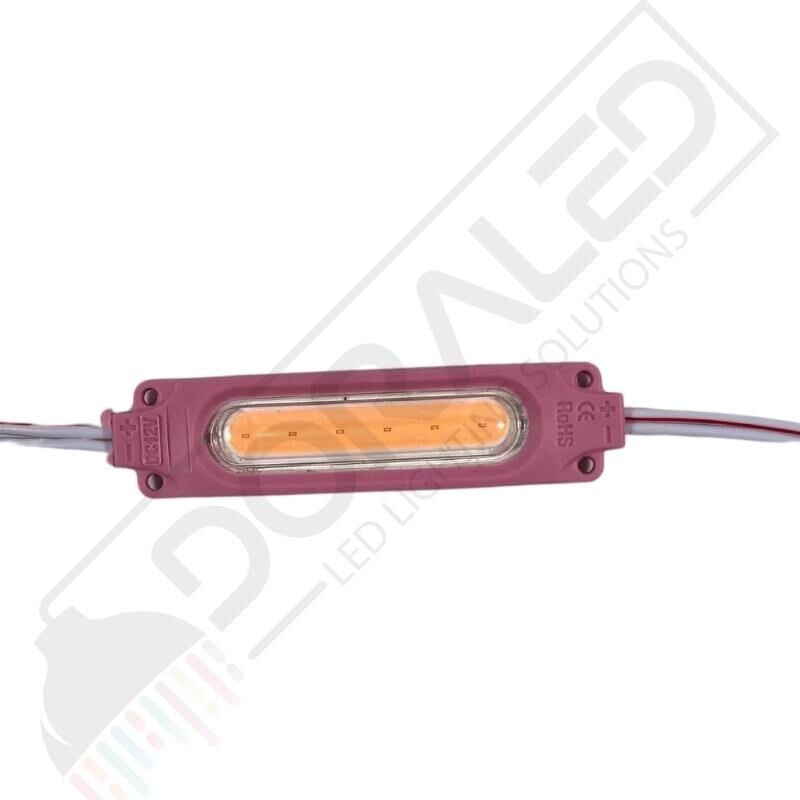 Cob Led Modül Pembe 12V 2 Watt Cob Led (10 Adet)
