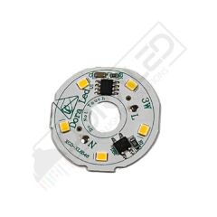 220Volt 3Watt Smd 2835 Ledli Led Modül Beyaz 10mm Delik Çaplı 220V 3W Avize Ledi 34mm(3 Adet)
