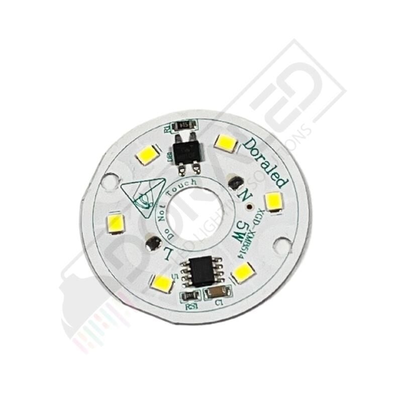 220 Volt 5 Watt Smd 2835 Ledli Led Modül Beyaz 10mm Delik Çaplı 220V 5W Avize Ledi 40mm(3 Adet)