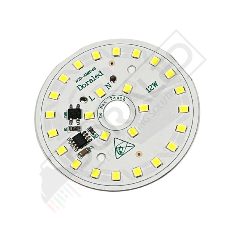 220Volt 12Watt Smd 2835 Ledli Led Modül Beyaz 10mm Delik Çaplı 220V 12W Avize Ledi 60mm(3 Adet)