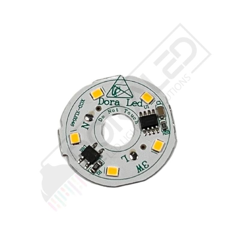 220Volt 3Watt Smd 2835 Ledli Led Modül Gün Işığı 10mm Delik Çaplı 220V 3W Avize Ledi 34mm(3 Adet)