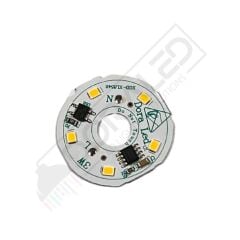 220Volt 3Watt Smd 2835 Ledli Led Modül Gün Işığı 10mm Delik Çaplı 220V 3W Avize Ledi 34mm(3 Adet)
