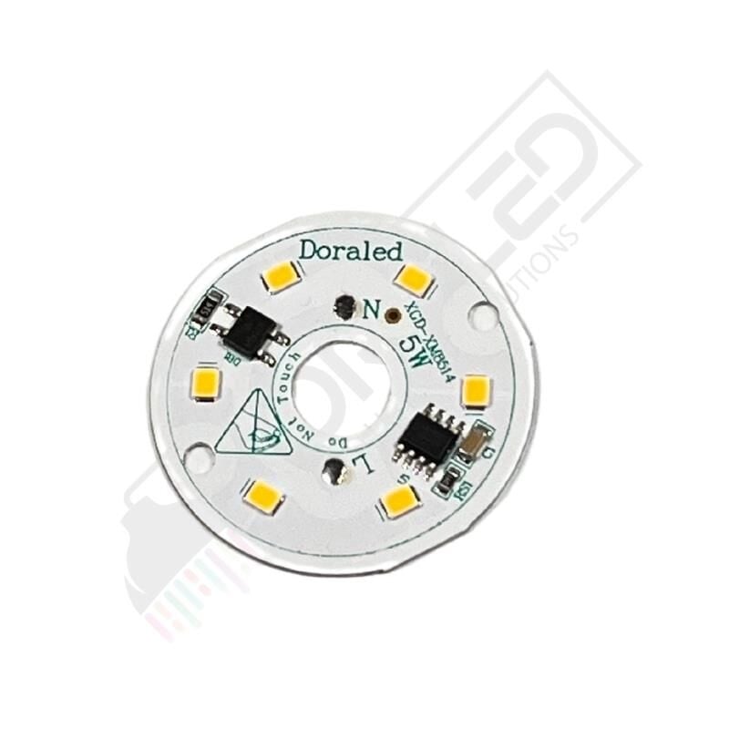220 Volt 5 Watt Smd 2835 Ledli Led Modül Gün Işığı 10mm Delik Çaplı 220V 5W Avize Ledi 44mm(3 Adet)