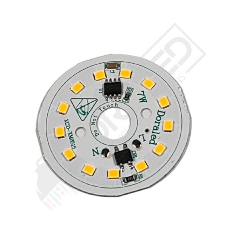 220Volt 7Watt Smd 2835 Ledli Led Modül 10mm Delik Çaplı Gün Işığı 220V 7W Avize Ledi 44mm(3 Adet)