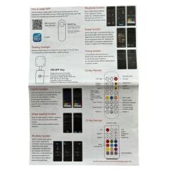 SPOT LEDLİ LED LAMBADER KÖŞE PİXEL RGB TELEFON+KUMANDA KONTROLLÜ