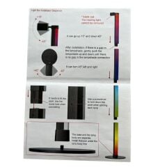 SPOT LEDLİ LED LAMBADER KÖŞE PİXEL RGB TELEFON+KUMANDA KONTROLLÜ