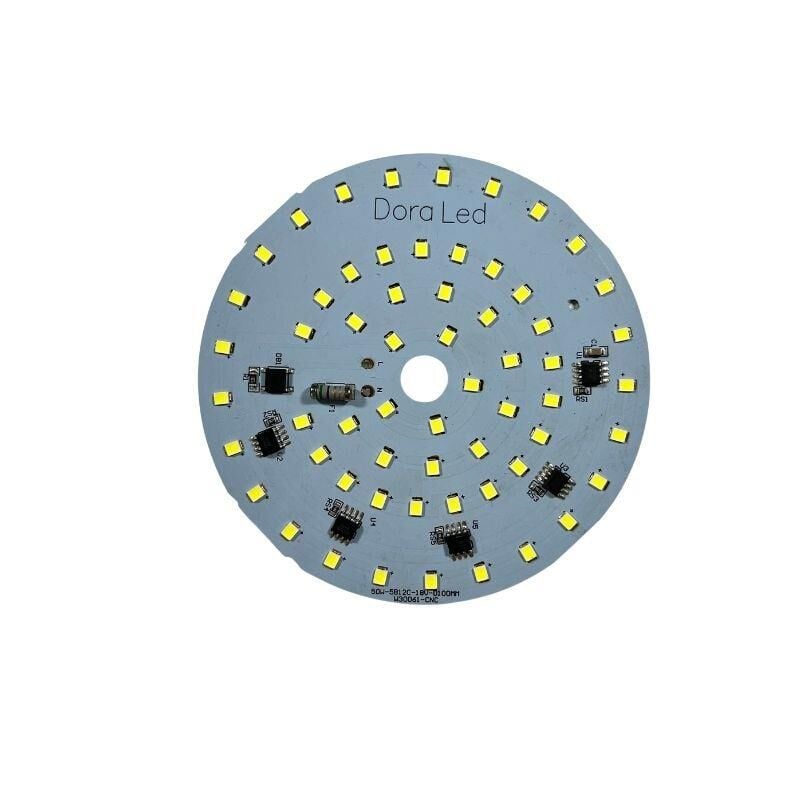 220Volt 50Watt Smd 2835 Ledli Led Modül Beyaz 10mm Delik Çaplı 220V 50W Avize Ledi 100MM