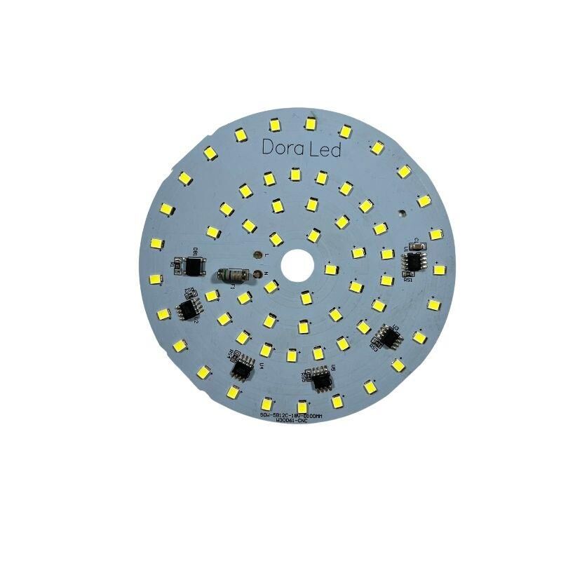 220Volt 50Watt Smd 2835 Ledli Led Modül Beyaz 10mm Delik Çaplı 220V 50W Avize Ledi 100MM