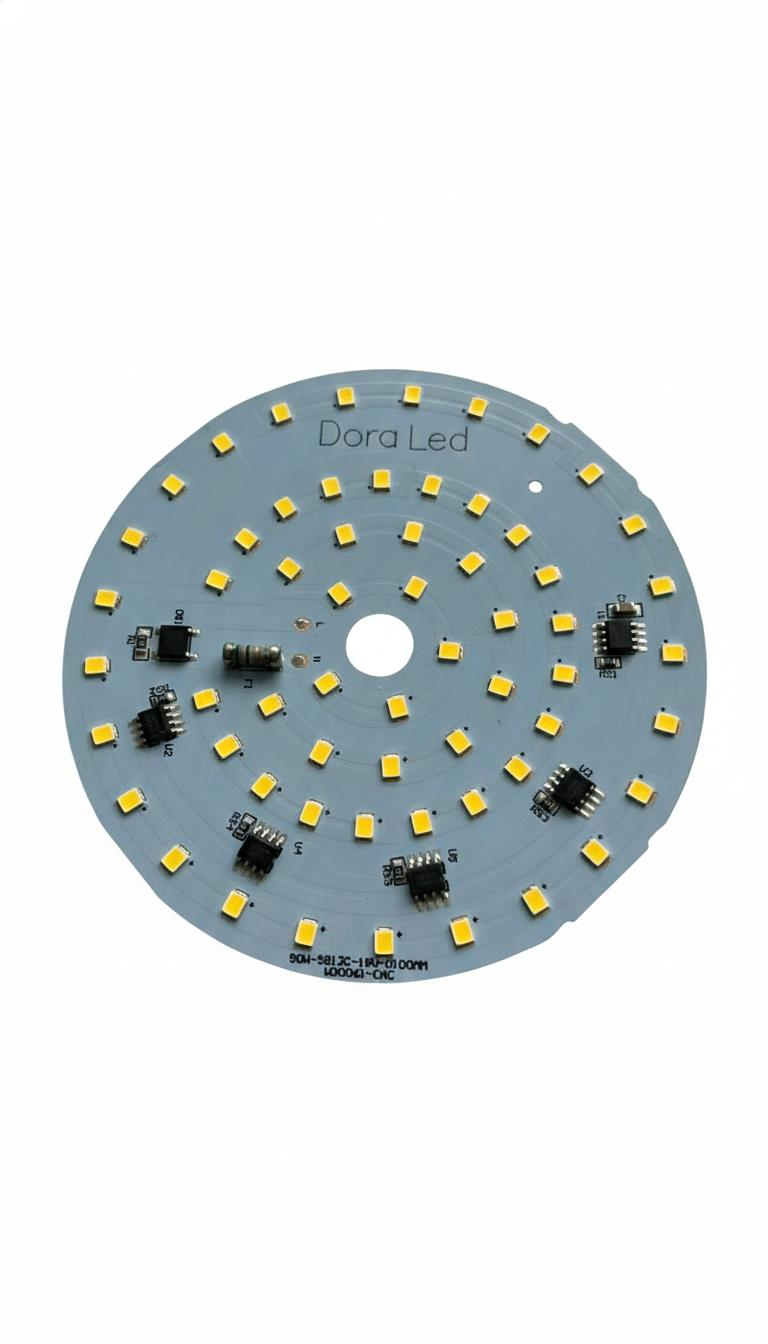 220Volt 50Watt Smd 2835 Ledli Led Modül Gün Işığı 10mm Delik Çaplı 220V 50W Avize Ledi 100MM