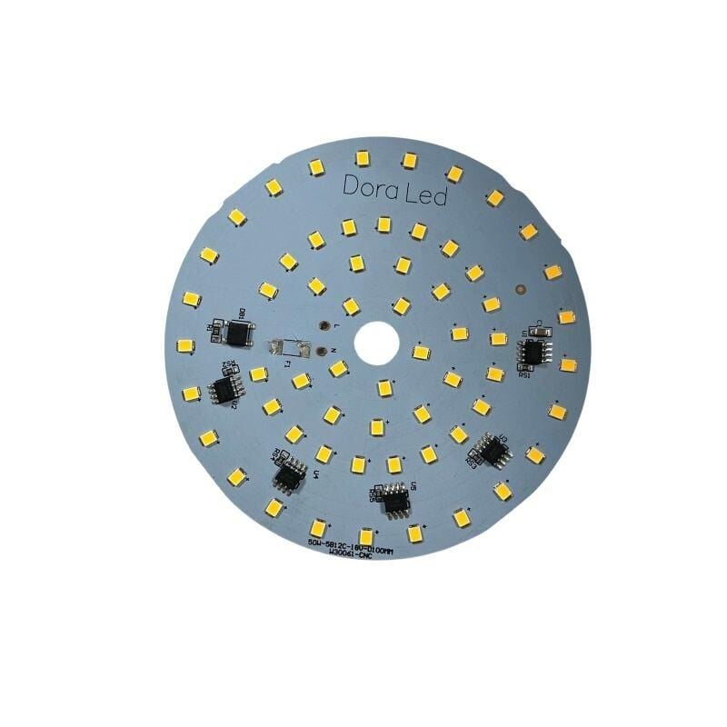 220Volt 50Watt Smd 2835 Ledli Led Modül Gün Işığı 10mm Delik Çaplı 220V 50W Avize Ledi 100MM