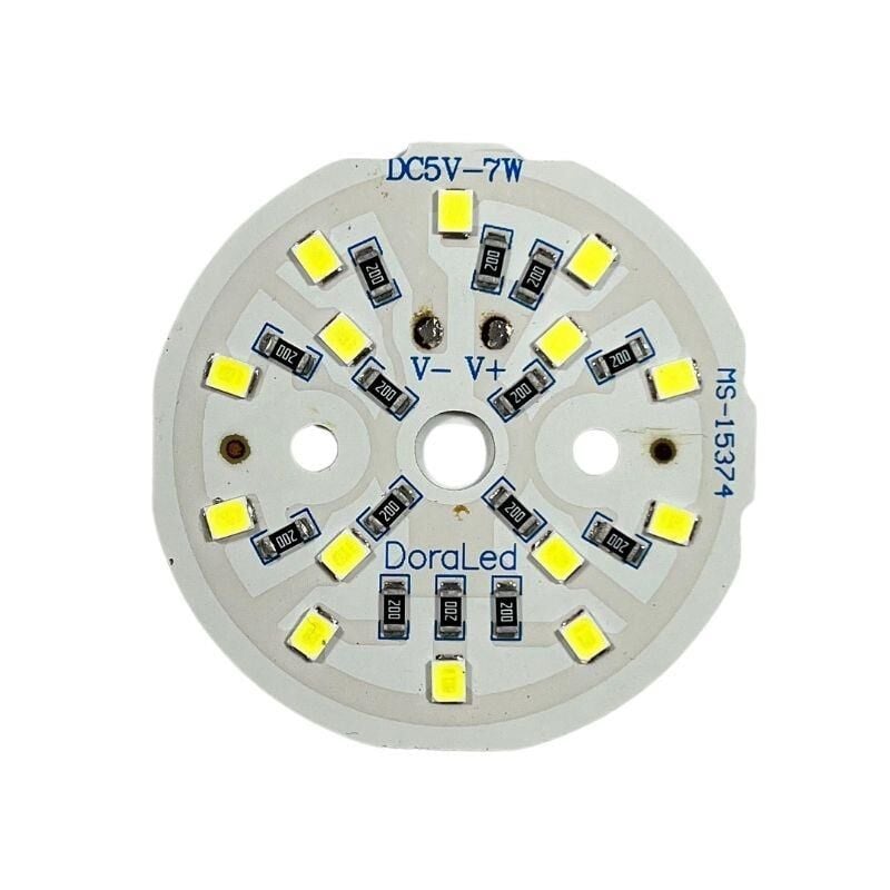 5Volt 7Watt Smd 2835 Ledli Led Modül Beyaz 5V 7W Avize Ledi 44mm(3 Adet)