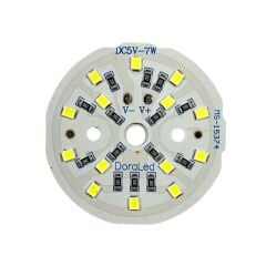 5Volt 7Watt Smd 2835 Ledli Led Modül Beyaz 5V 7W Avize Ledi 44mm(3 Adet)