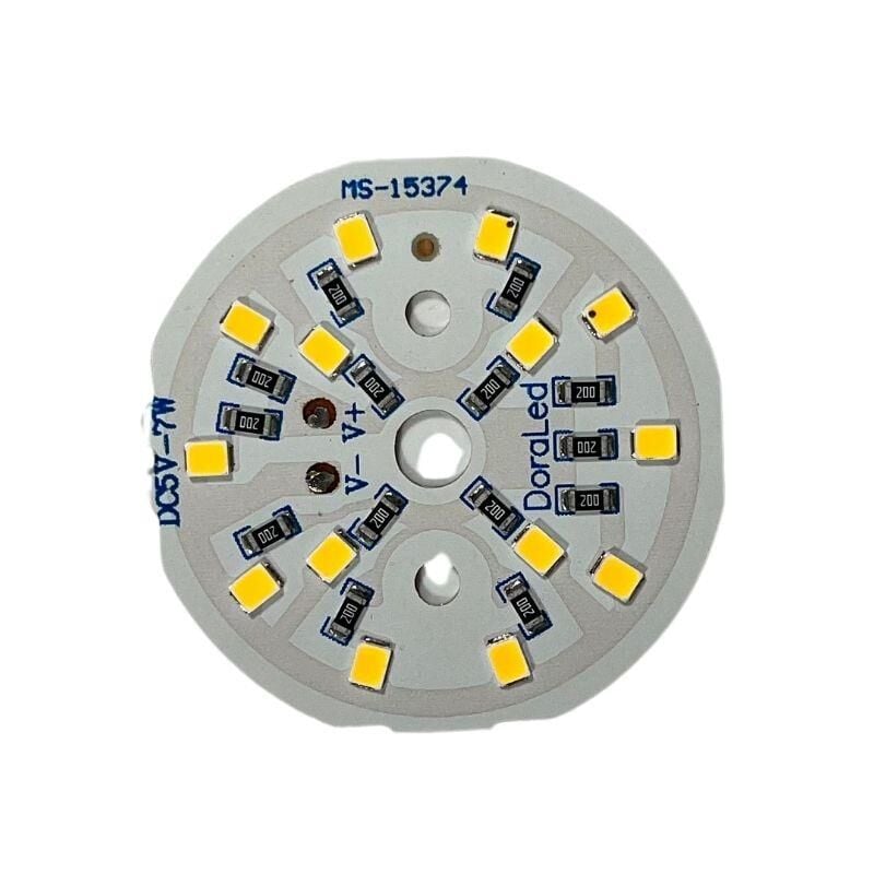 5Volt 7Watt Smd 2835 Ledli Led Modül Gün Işığı 5V 7W Avize Ledi 44mm(3 Adet)