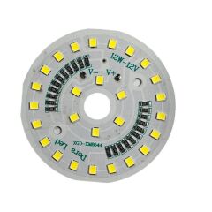 12Volt 12Watt Smd 2835 Ledli Led Modül Beyaz 10mm Delik Çaplı 12V 12W Avize Ledi 60mm (3 Adet)