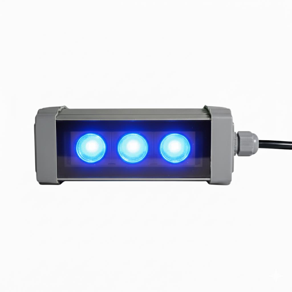 12CM 3W LED Duvar Boyama Wallwasher Mavi 220V