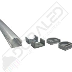Alüminyum Boş Kasa Led Profil Yerli Kasa Şeffaf Cam 200Cm