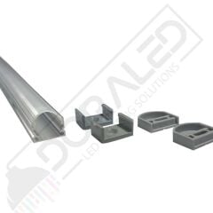 Alüminyum Boş Kasa Led Profil Yerli Kasa Şeffaf Cam 150Cm