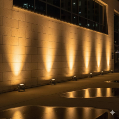 20CM 6W LED Duvar Boyama Wallwasher Amber Sarı 220V