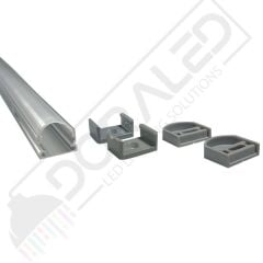 Alüminyum Boş Kasa Led Profil Yerli Kasa Opak Cam 100Cm