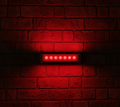 30CM 9W LED Duvar Boyama Wallwasher Kırmızı 220V