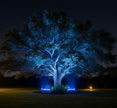 35CM 12W LED Duvar Boyama Wallwasher Mavi 220V