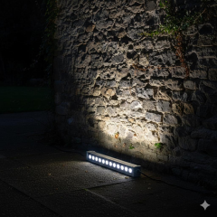 35CM 12W LED Duvar Boyama Wallwasher Beyaz 6500K  220V