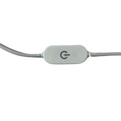 100 cm Touch-Dokunmatik Dimmer + On Off USB Erkek Kablo 2 Amper Ucu Açık Beyaz USB Kablo