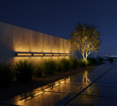 48CM 18W LED Duvar Boyama Wallwasher Amber Sarı 220V