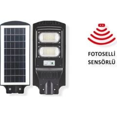 Güneş Enerjili Bahçe Aydınlatma Direği 60W Solar Sokak Lambası