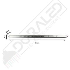 Ultra slim ince parmak led adaptör 12 volt 8,3 amper 100 watt (35x2x2cm)