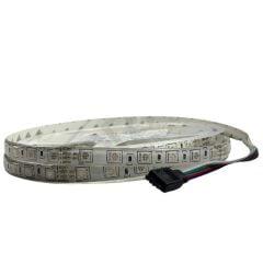 24V RGB Şerit Led 5050  24 Volt RGB IP65 Şerit Led (5Metre) İç Mekan İP20