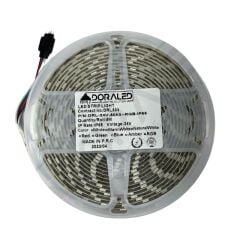 24V RGB Şerit Led 5050  24 Volt RGB IP65 Şerit Led (5Metre) İç Mekan İP20