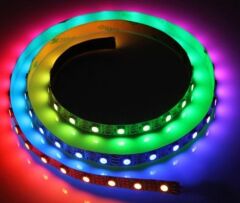24V RGB Şerit Led 5050  24 Volt RGB IP65 Şerit Led (5Metre) İç Mekan İP20