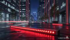 100CM 36W LED Duvar Boyama Wallwasher Kırmızı 220V