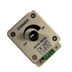 Manuel Led Dimmer 12-24V 8A Dc Dimmer 12-24 Volt Şerit Led Dimmer