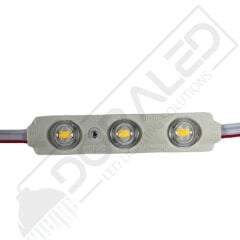12 Volt Beyaz 1,5 Watt 3 lü Lensli 2835 Reklamcı Modül (10 Adet)