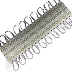 12 Volt Beyaz 1,5 Watt 3 lü Lensli 2835 Reklamcı Modül (10 Adet)