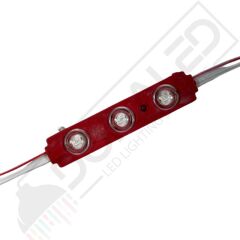 12 Volt Kırmızı 1,5 Watt 3 lü Lensli 2835 Reklamcı Modül (10 Adet)