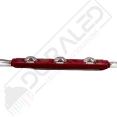 12 Volt Kırmızı 1,5 Watt 3 lü Lensli 2835 Reklamcı Modül (10 Adet)