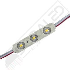 12 Volt GünIşığı 1,5 Watt 3 lü Lensli 2835 Reklamcı Modül (10 Adet)