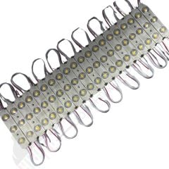 12 Volt GünIşığı 1,5 Watt 3 lü Lensli 2835 Reklamcı Modül (10 Adet)