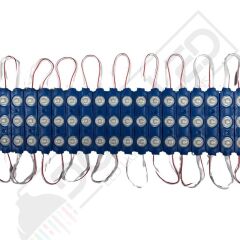 12 Volt Mavi 1,5 Watt 3 lü Lensli 2835 Reklamcı Modül (10 Adet)