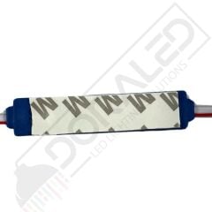 12 Volt Mavi 1,5 Watt 3 lü Lensli 2835 Reklamcı Modül (10 Adet)