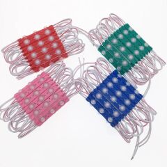 12 Volt Yeşil 1,5 Watt 3 lü Lensli 2835 Reklamcı Modül (10 Adet)